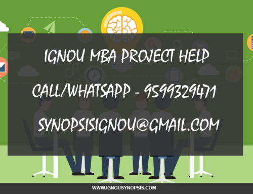 Tips on How to Write IGNOU MBA Project Help and Report