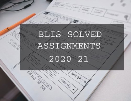 Ignou BLIS Solved assignment 2020 21