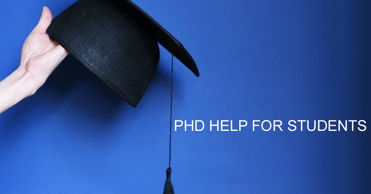 Phd thesis writing help
