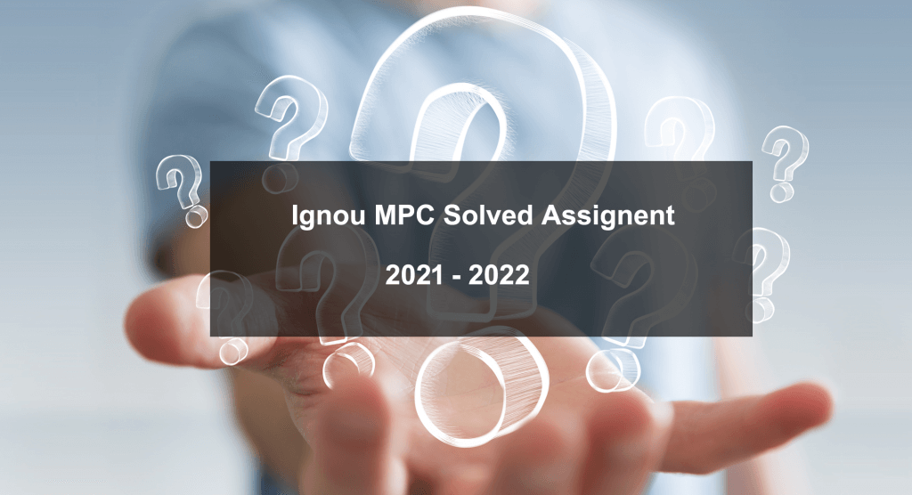 answers for ignou assignment 2021