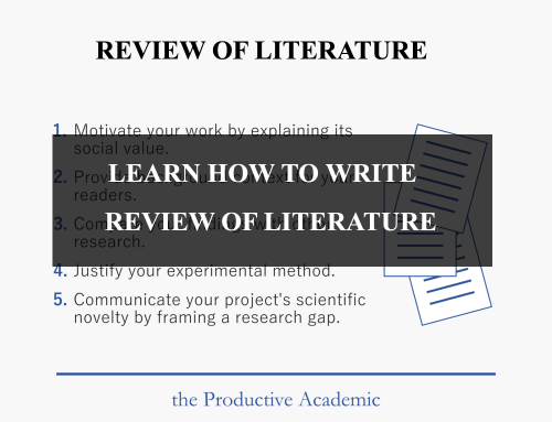 How to Write a Literature Review for a Ignou Project