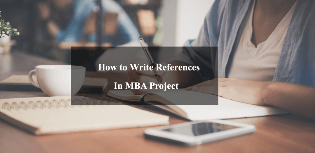 Write References in Ignou MBA Project