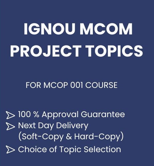 MCOM Project Topics