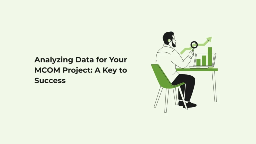 an animated character working on his data analysis chapter