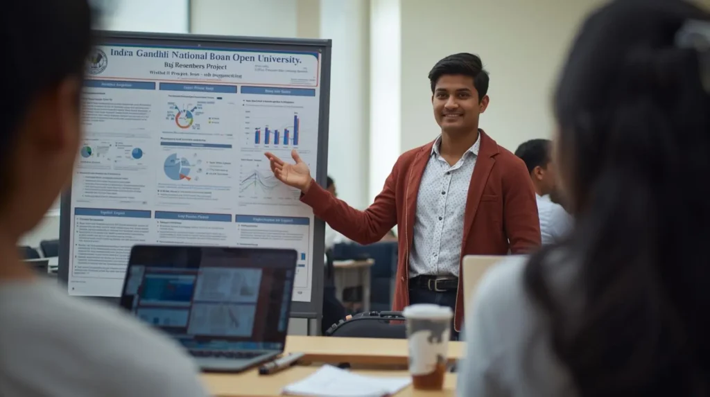 mentor showing how you can download the mcom project report sample