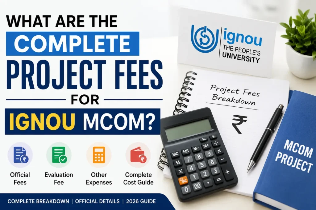 MCOM project fee details