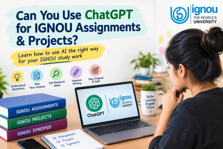 Can you use ChatGPT for IGNOU assignments and projects